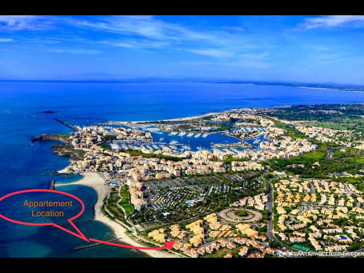 Residence Le Neptuna T2 Direct Plage Wifi Clim Agde Exterior foto